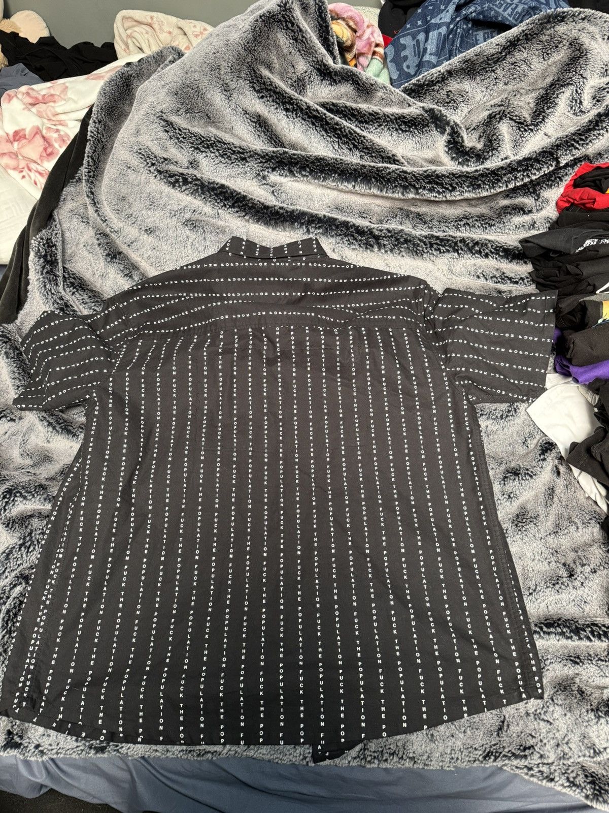 Fuck The Population Ftp button up Size US XL / EU 56 / 4 - 2 Thumbnail