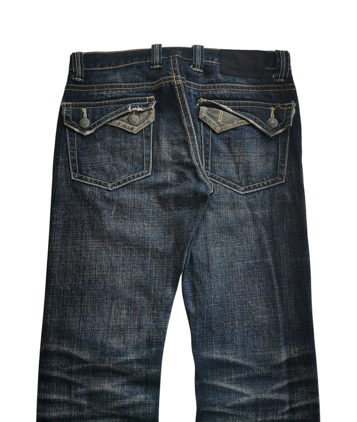 Japanese Brand Japanese Distressed Flared Clawmark Lookalike Tornado Mart Size US 32 / EU 48 - 4 Thumbnail