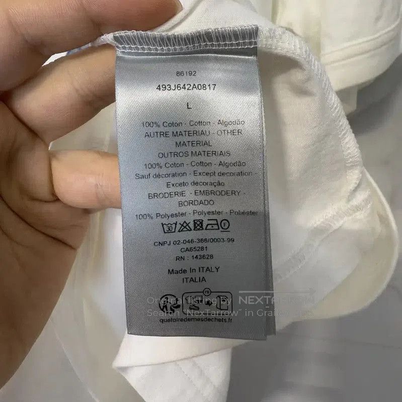 Dior Dior Summer Logo White Short Sleeve Shirt . Size US L / EU 52-54 / 3 - 4 Thumbnail