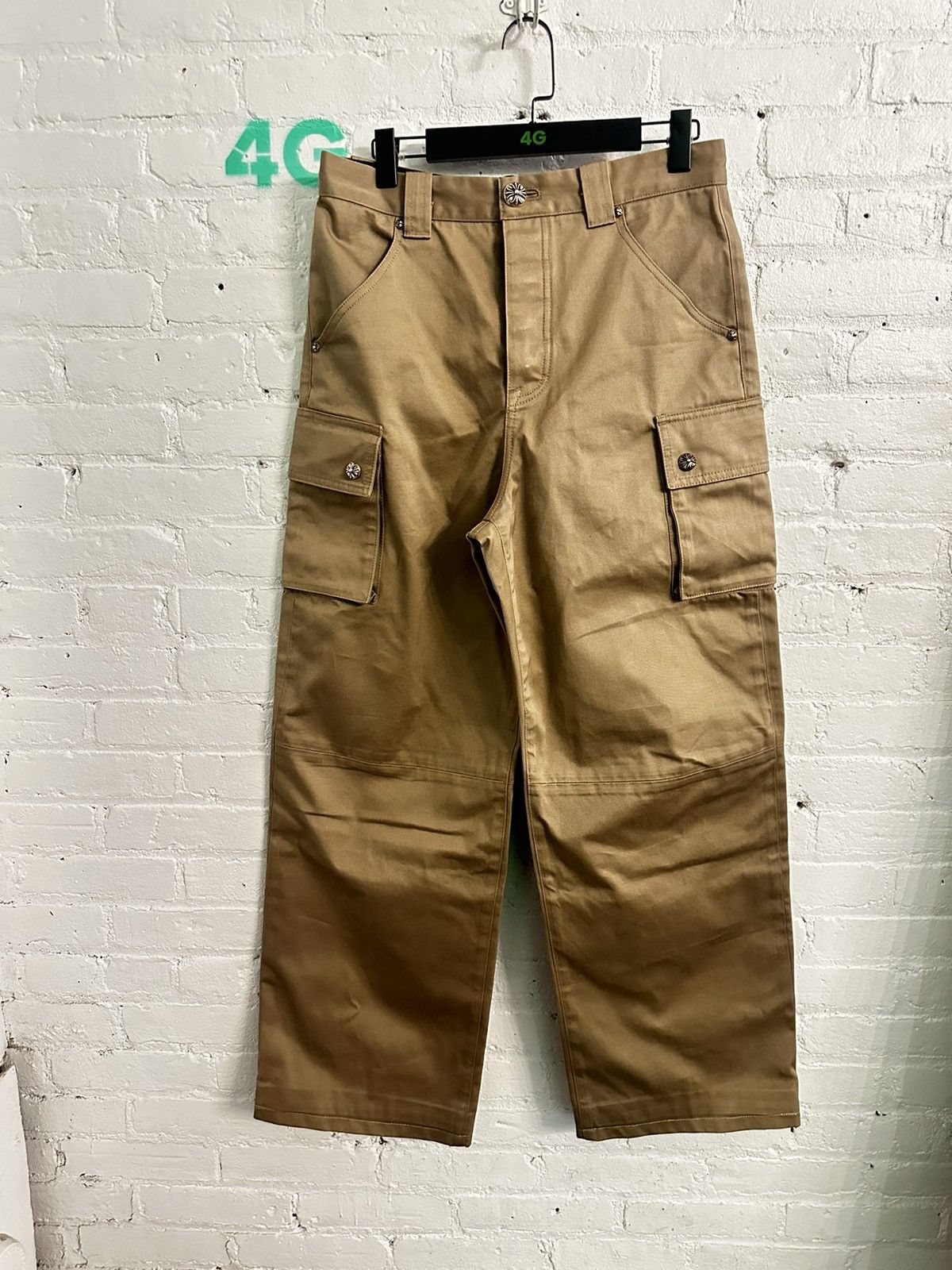 Chrome Hearts CHROME HEARTS SAMPLE BAGGY SKATER CARGOS SZ 31 32 Size US 31 - 3 Thumbnail