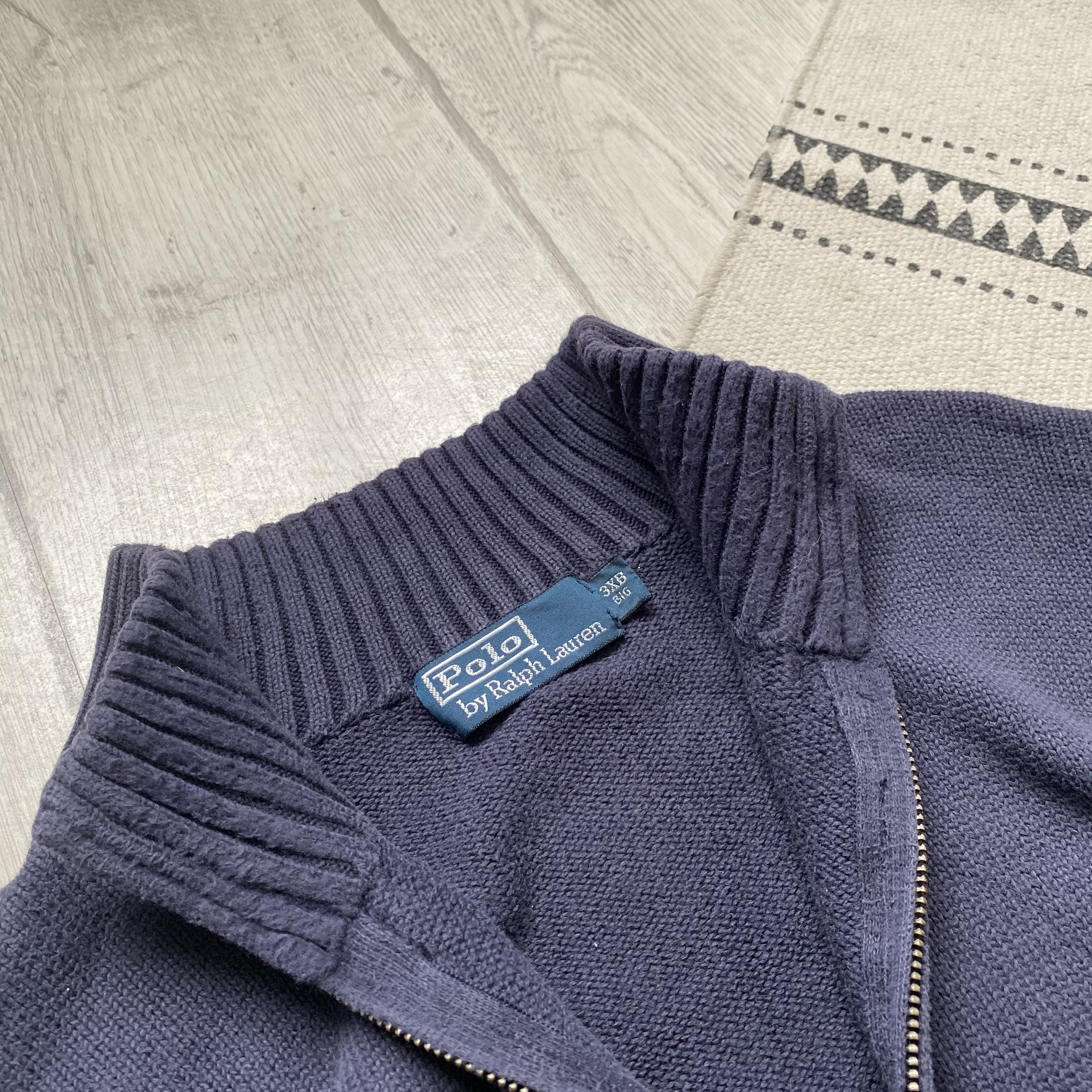 Polo Ralph Lauren Vintage 90s Faded POLO Ralph Lauren boxy sweater knit Size US XXL / EU 58 / 5 - 7 Thumbnail