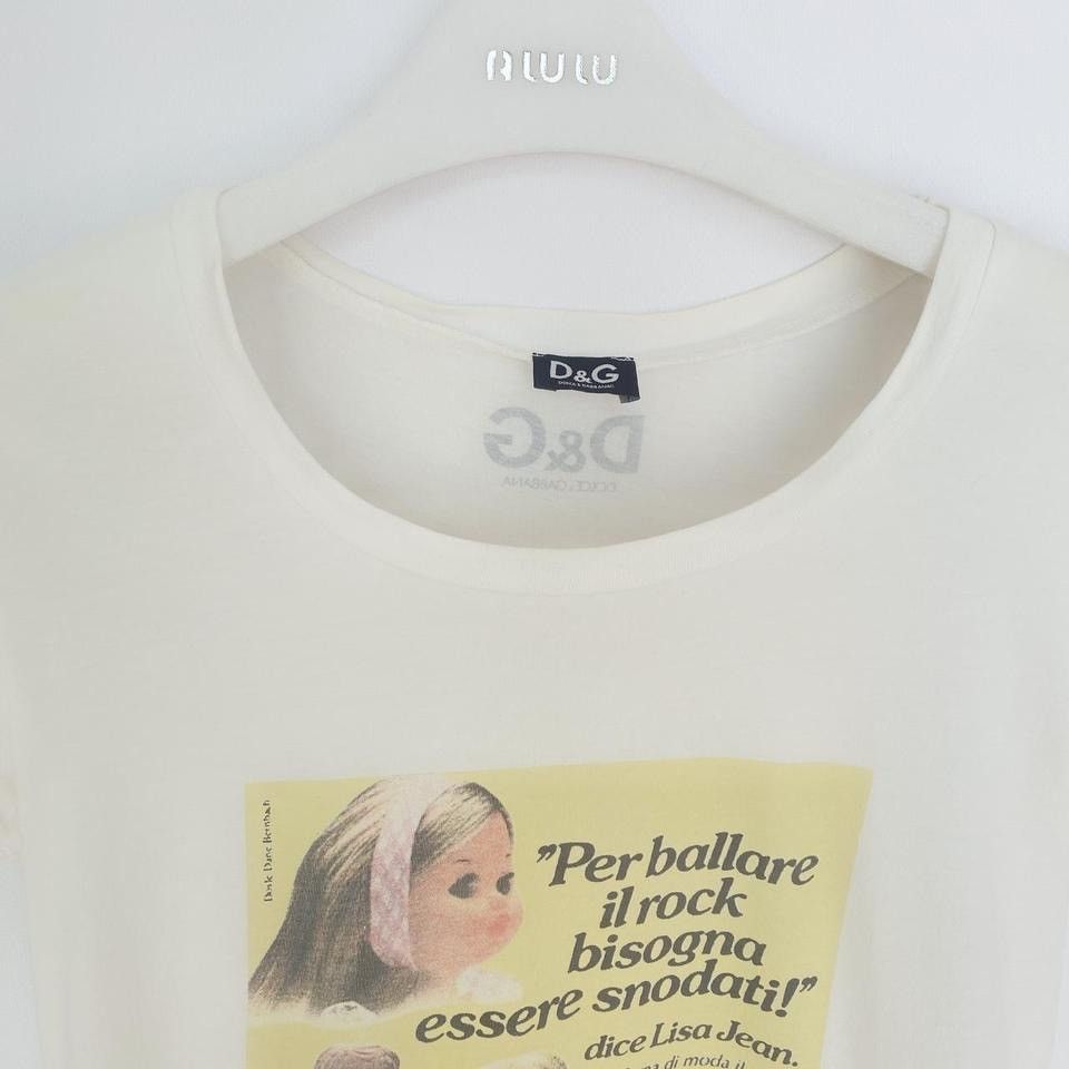Dolce & Gabbana dolce and gabbana white baby tee Size S / US 4 / IT 40 - 2 Thumbnail