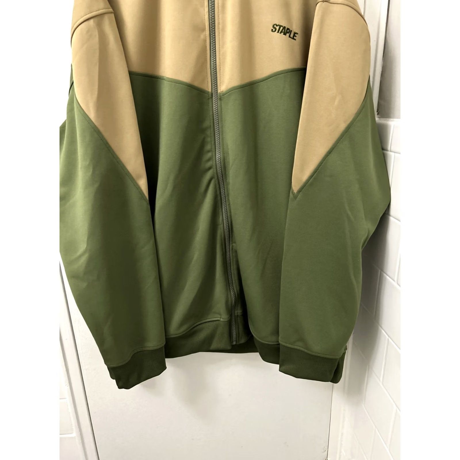 Vintage Staple Pigeon Jacket Mens M Green Full Zip Bomber Jacket 90s Hip Hop Long Coat Size US M / EU 48-50 / 2 - 3 Thumbnail