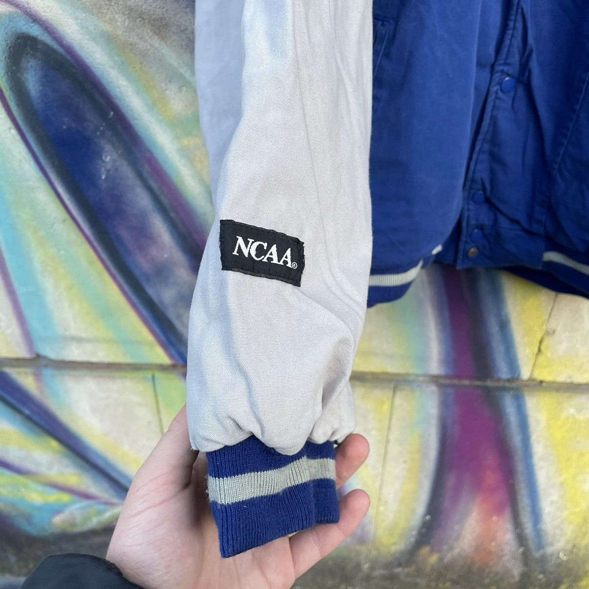 Japanese Brand × Vintage Vintage 90’s Blue Devils University Bomber Size US XL / EU 56 / 4 - 7 Thumbnail