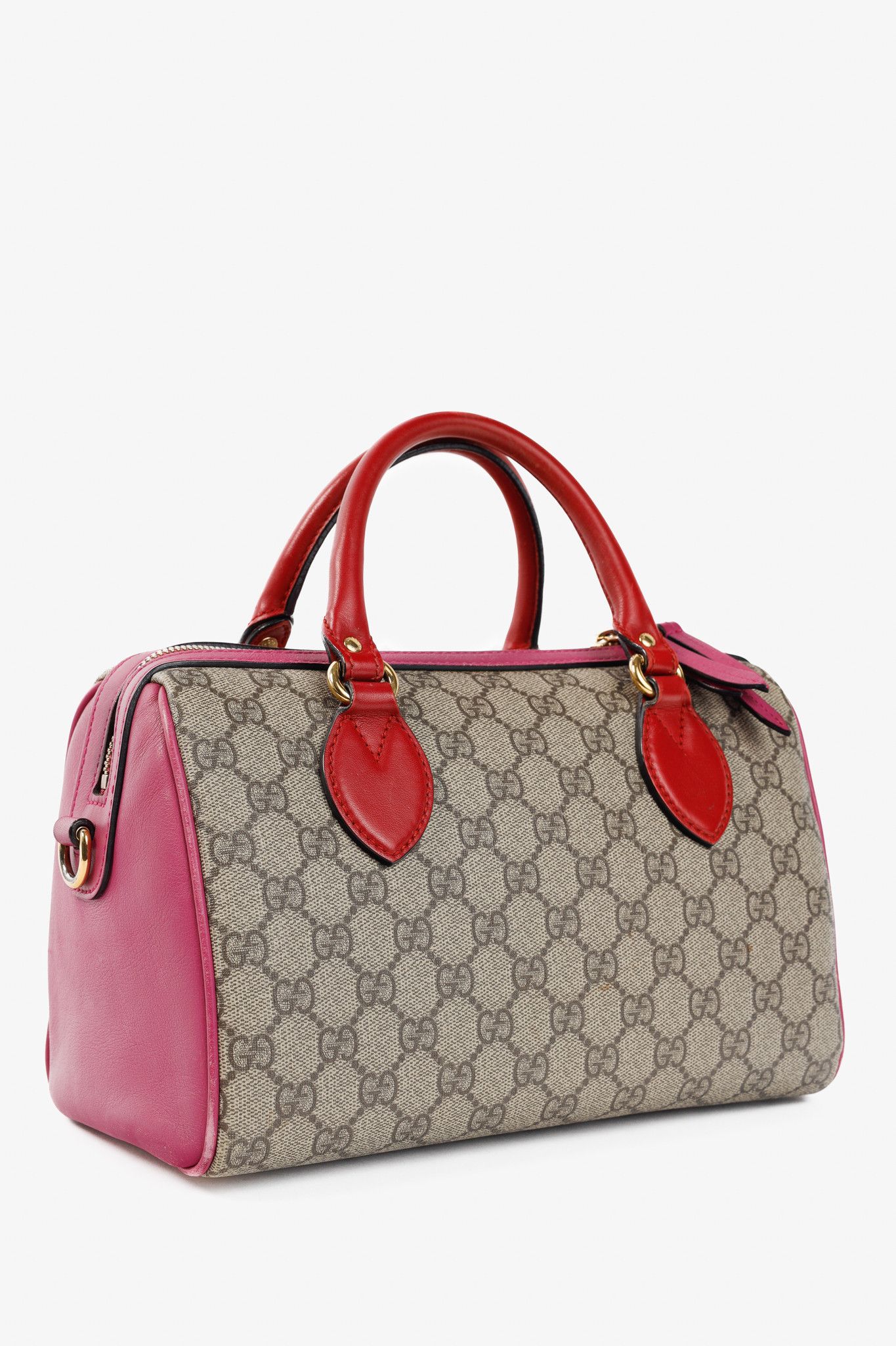 Gucci Gucci Beige & Ebony GG Supreme Canvas Top Handle Bag Size ONE SIZE - 2 Thumbnail