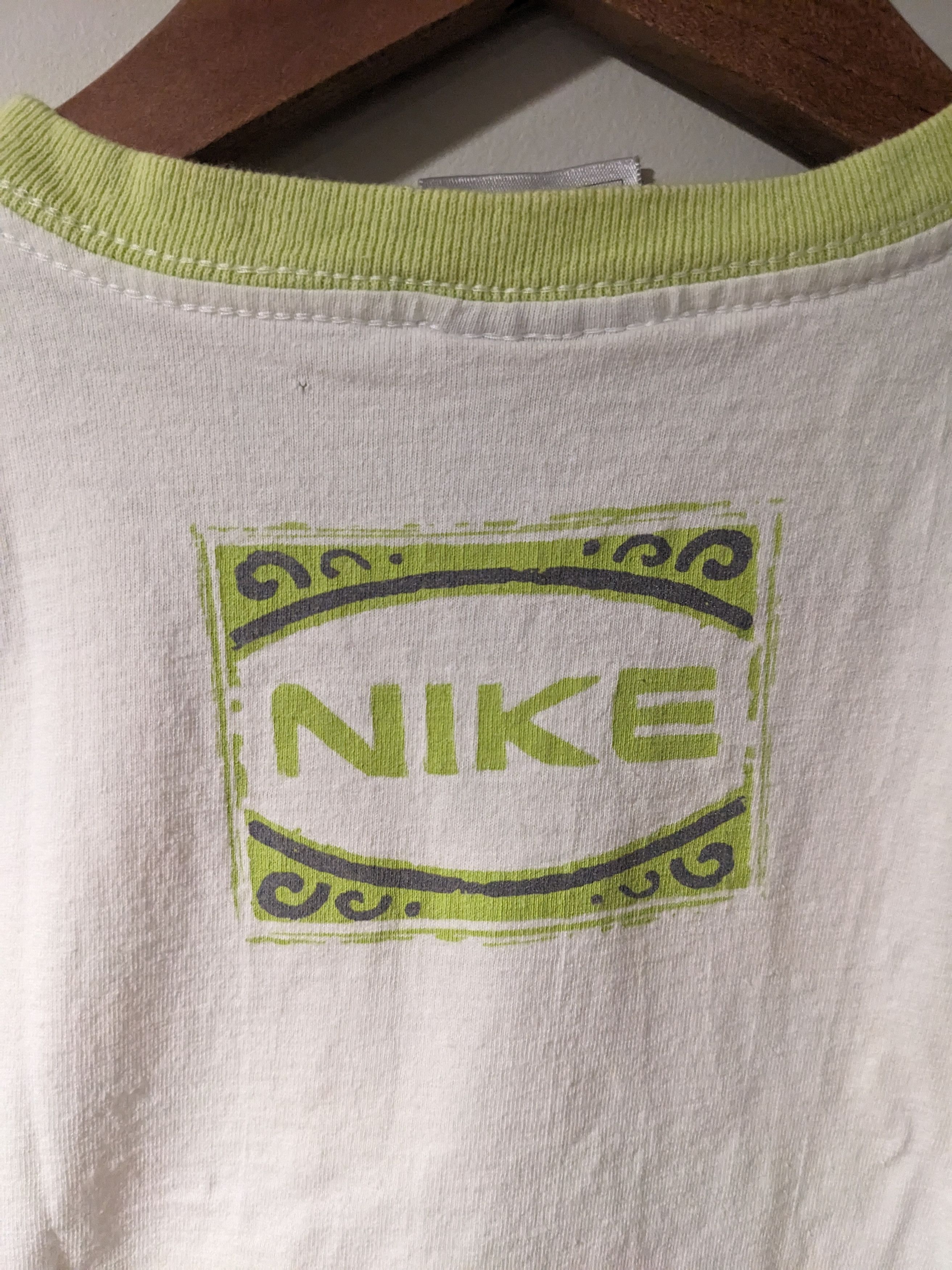 Nike × Vintage Vintage Y2K Nike Center Swoosh Womans Medium T-Shirt Size M / US 6-8 / IT 42-44 - 8 Thumbnail