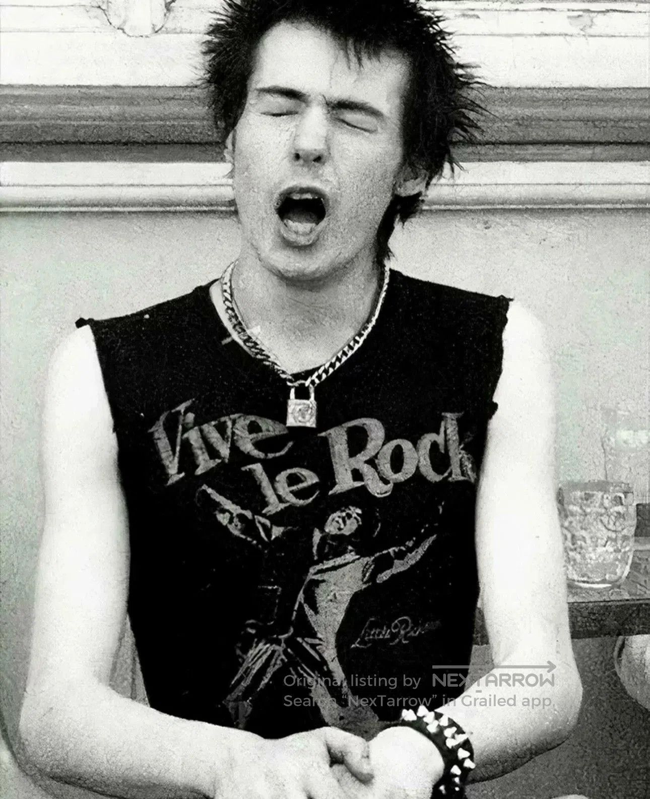 Malcolm McLaren Sex Pistols Sid Vicious Vintage 00s Tee. Size US M / EU 48-50 / 2 - 6 Thumbnail