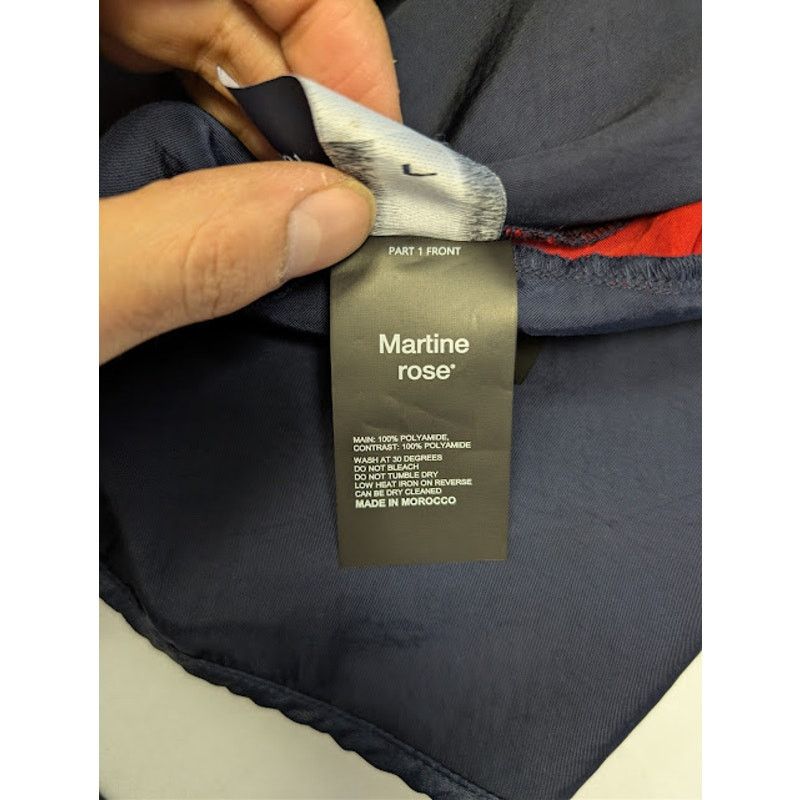 Martine Rose o1rshd1 Shirt Track Jacket in Navy Blue Size US L / EU 52-54 / 3 - 18 Thumbnail