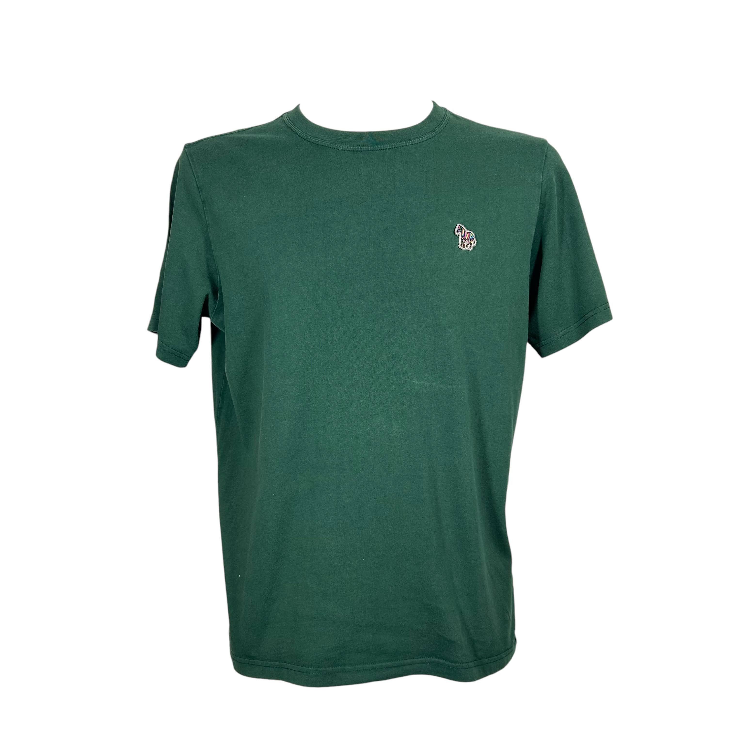 Paul Smith PS By Paul Smith Green Zebra T-shirt Cotton Men's Size L Size US L / EU 52-54 / 3 - 1 Thumbnail