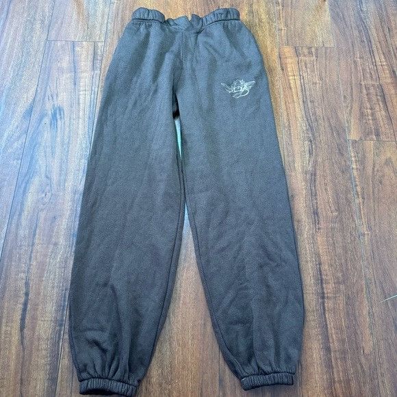 Boys Lie × Designer NEW BOYS LIE BROWN SWEATPANTS SZ SMALL S Size 22" - 1 Thumbnail