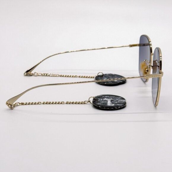 Gucci NEW GUCCI SUNGLASSES GG1030SK 001 GOLD WOMEN EYEWEAR GUCCI Size ONE SIZE - 6 Thumbnail
