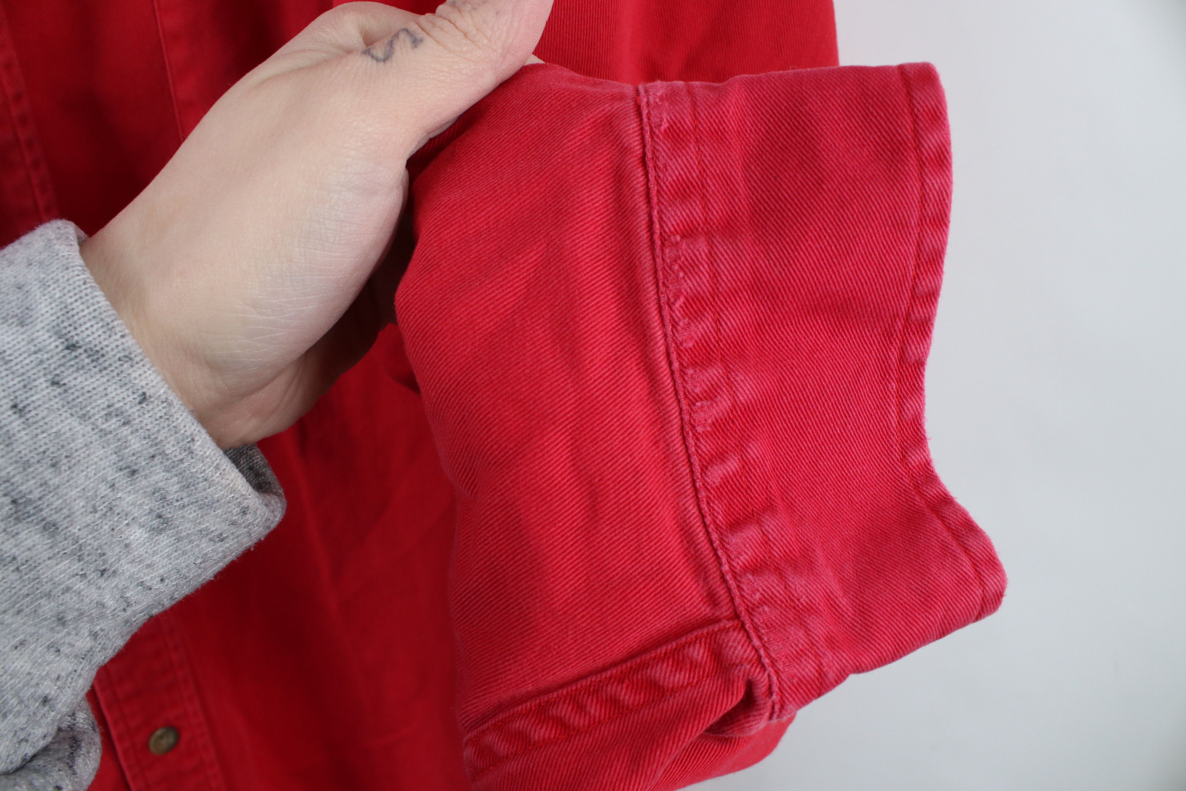 Eddie Bauer × Vintage Vintage 90s Eddie Bauer Cotton Twill Button Down Shirt Size US XXL / EU 58 / 5 - 9 Thumbnail