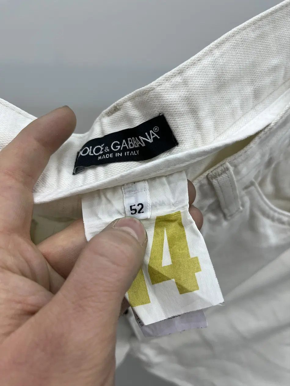 Dolce & Gabbana Vintage Dolce & Gabbana White Denim Pants Jeans Size US 36 / EU 52 - 4 Thumbnail