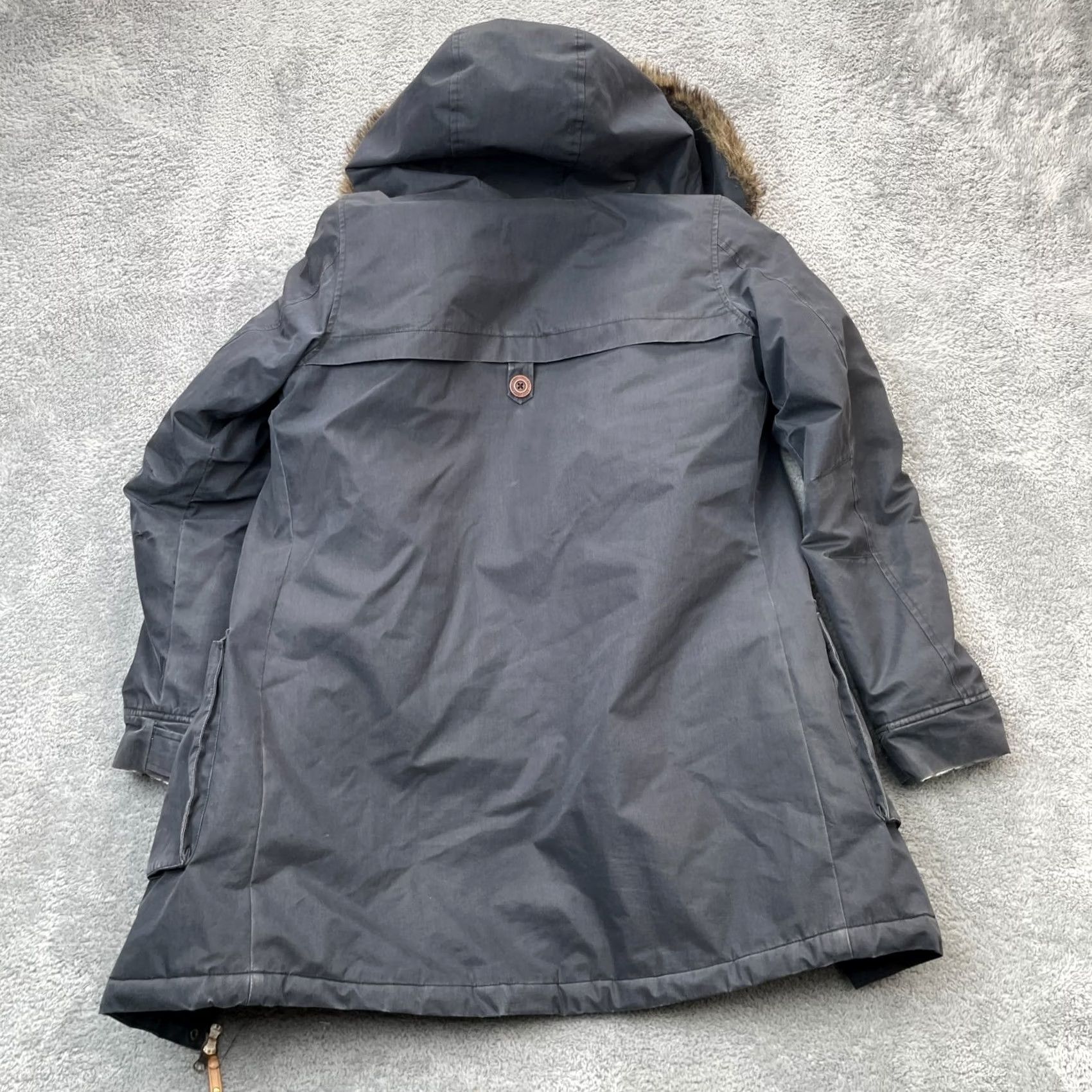 Vintage ROXY Jacket Womens Small Blue Gray Parka Coat Hooded Insulated Snowboard Size S / US 4 / IT 40 - 2 Thumbnail