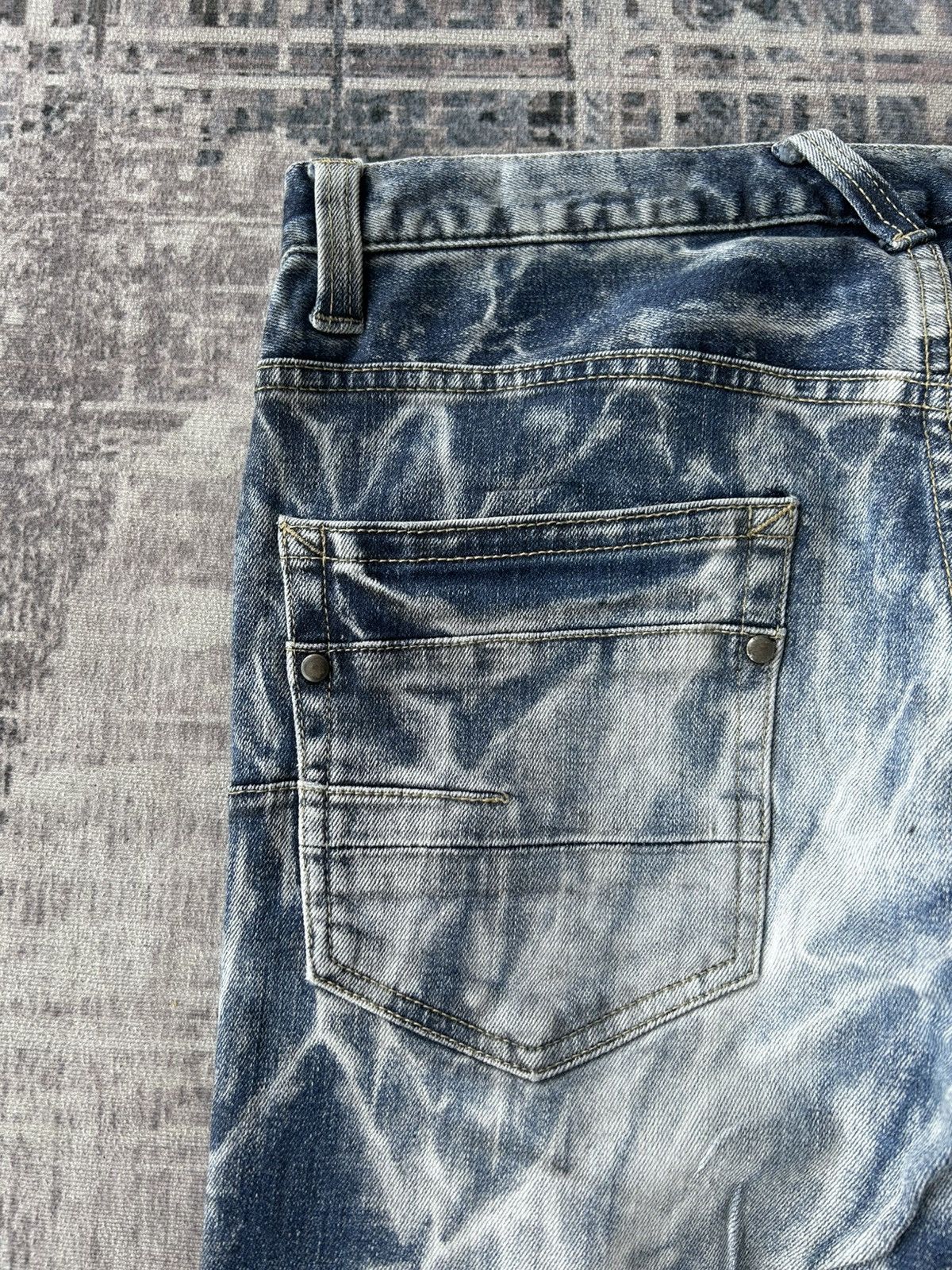 If Six Was Nine Rockstar Tornado Mart Acid Wash Jeans Size US 31 - 9 Thumbnail
