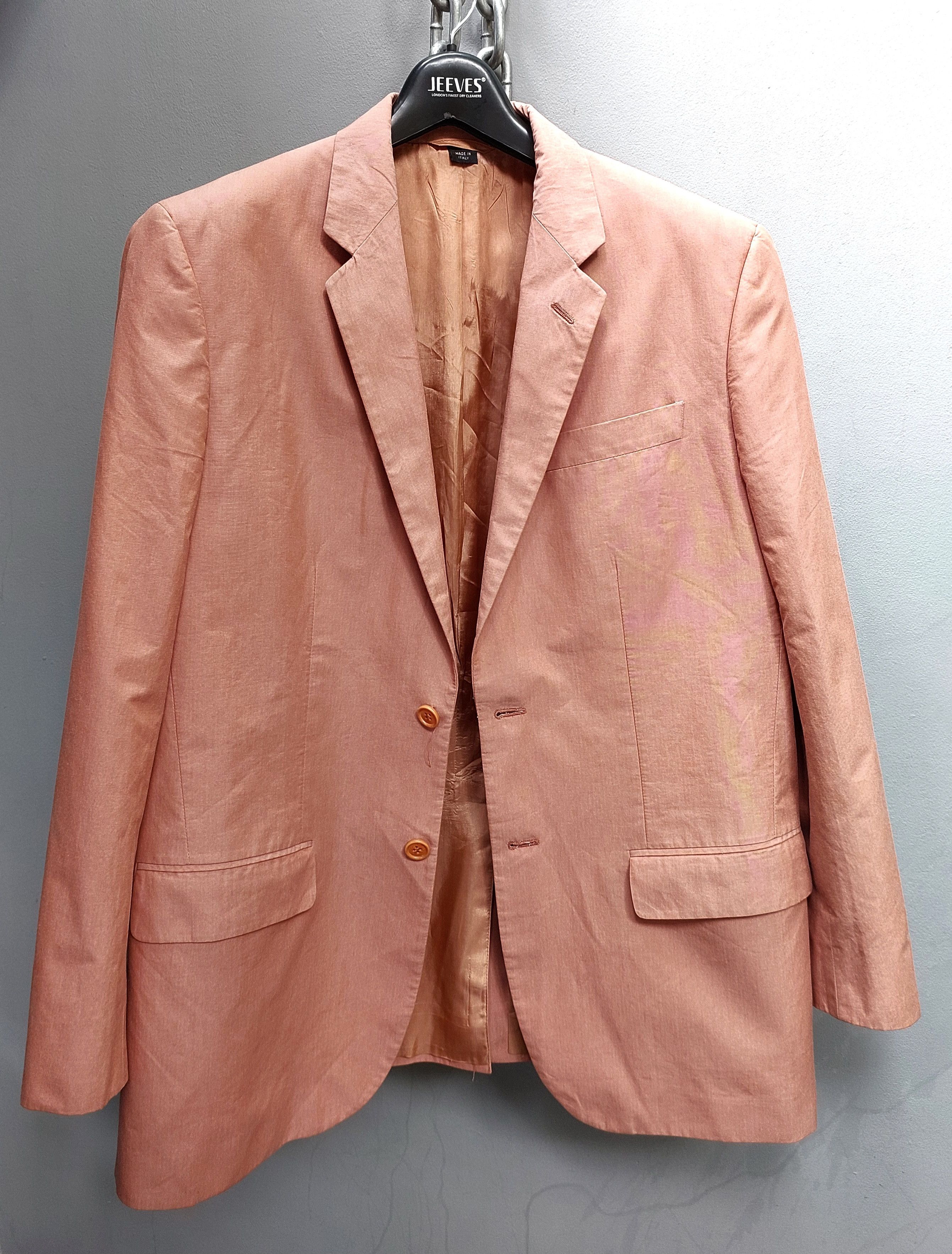 Helmut Lang Helmut Lang 2-Buttons Orange Blazer Size 52S - 3 Thumbnail