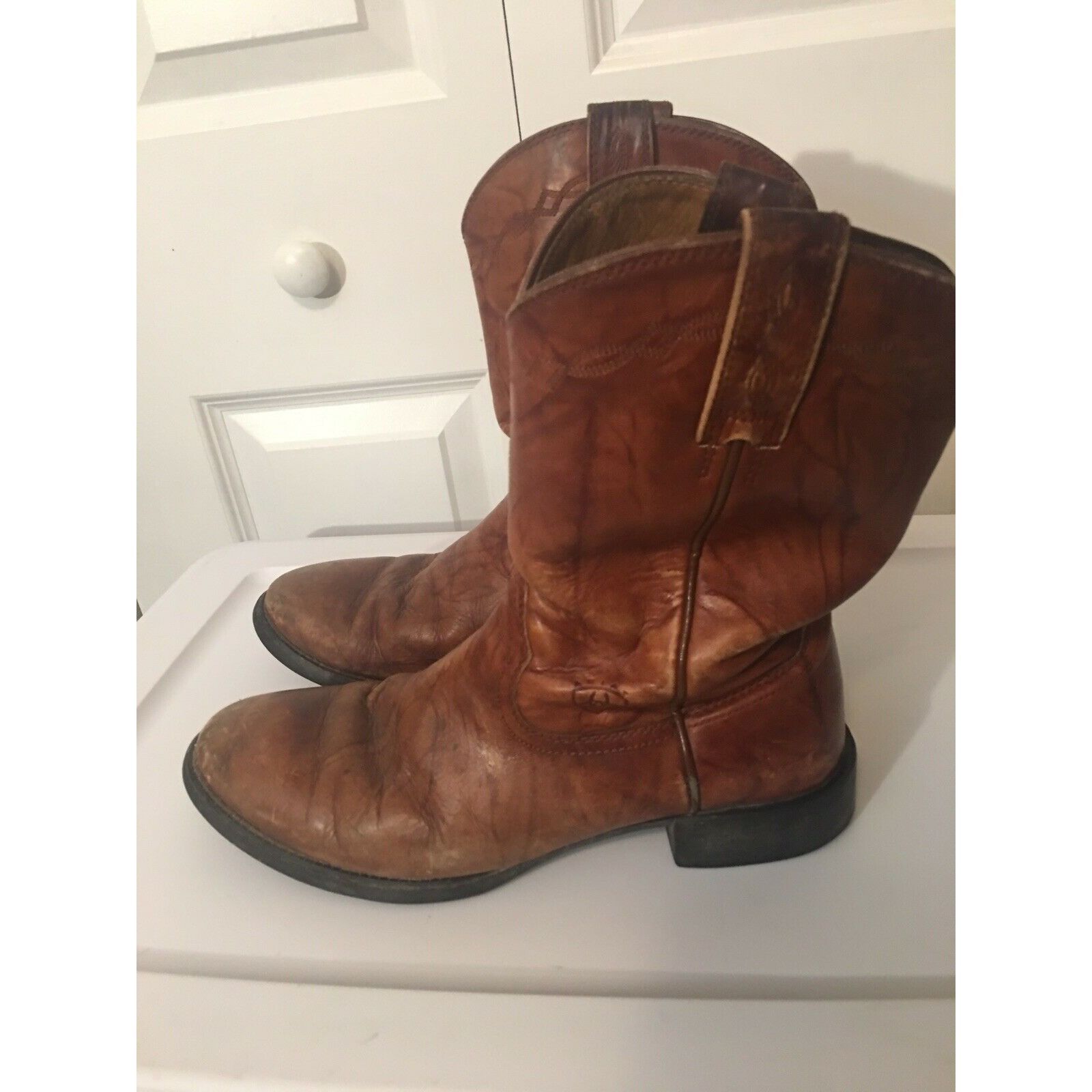 Ariat Ariat Brown Leather Boots Men’s Sz 8 D Style No 35503 Size US 8 / EU 41 - 4 Thumbnail
