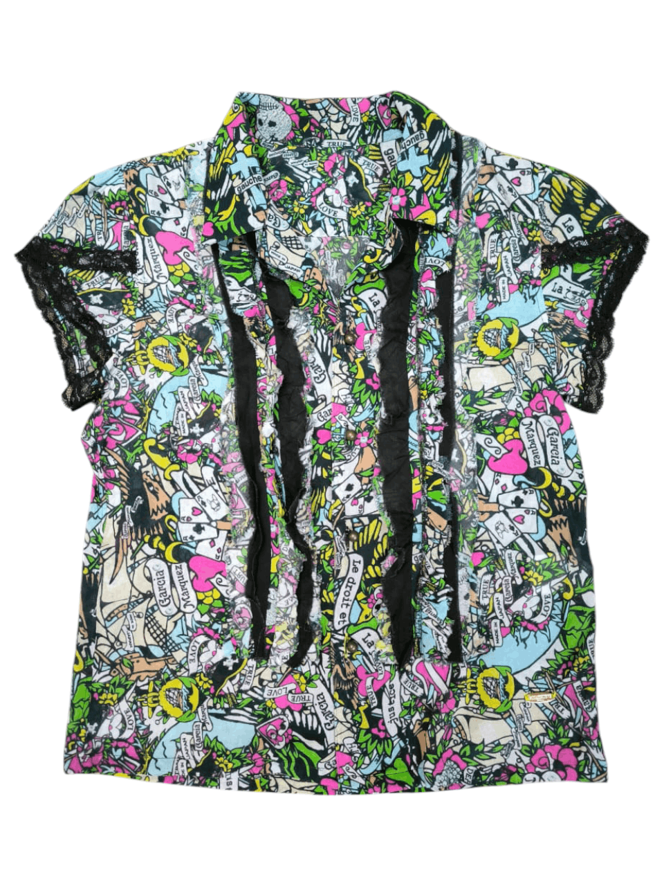 Japanese Brand Sleeveles Shirt Blouse Garcia Marquez Size S / US 4 / IT 40 - 3 Thumbnail