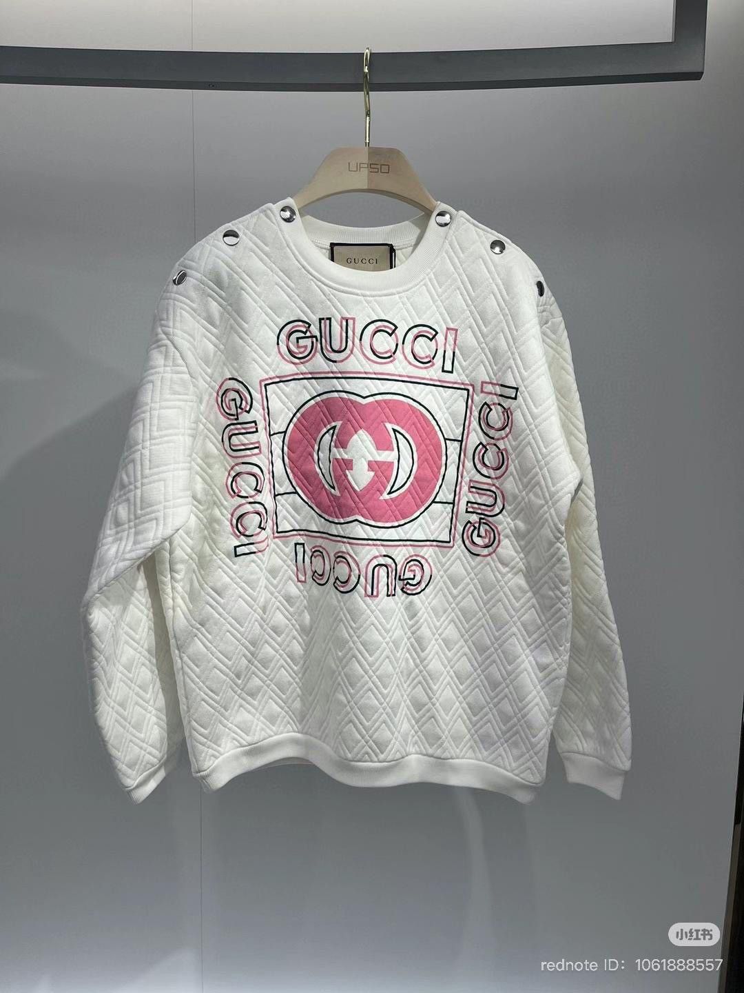 Gucci Gucci Vintage Logo Vintage Quilted Sweatshirt Size S / US 4 / IT 40 - 1 Thumbnail
