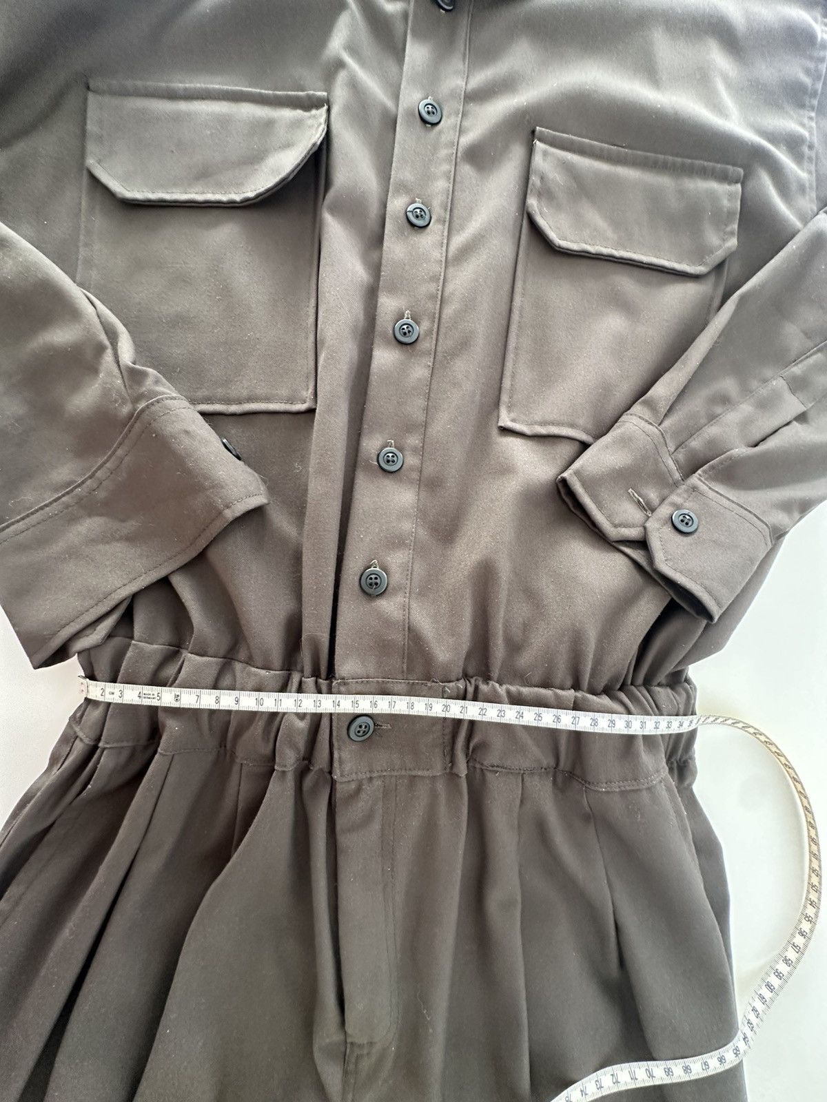 Designer Jumpsuit / Overall Khaki Color Size US 31 - 6 Thumbnail