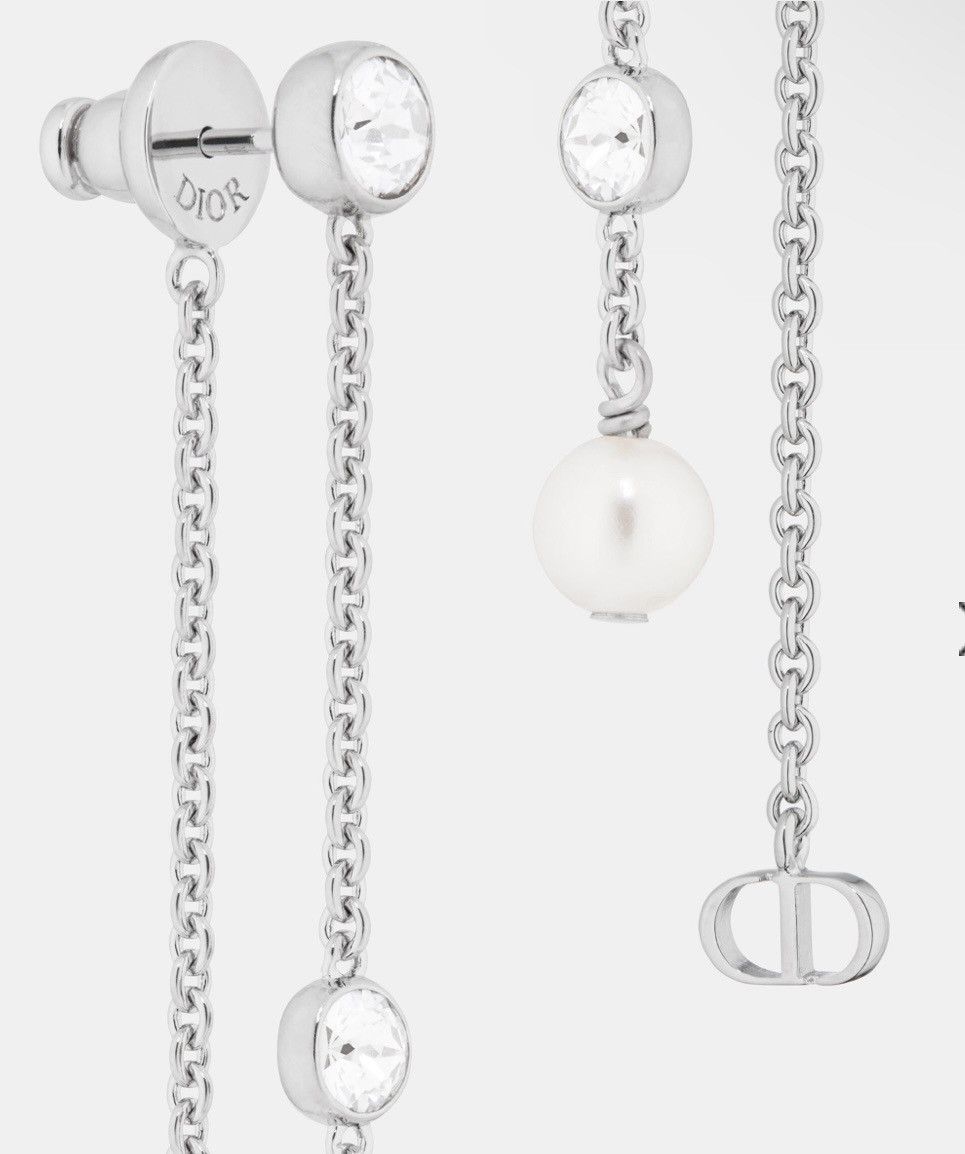 Dior Dior PETIT CD TREASURE EARRINGS Silver-Finish Metal Size ONE SIZE - 3 Thumbnail