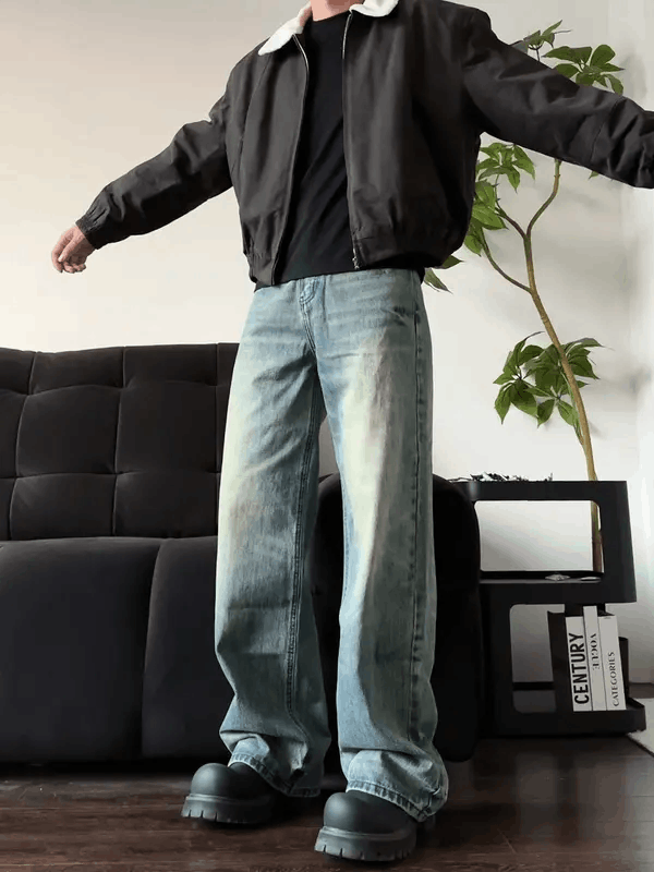 Jean Kawashima x Nana Blue Washed Straight Jeans Size US 30 / EU 46 - 4 Thumbnail