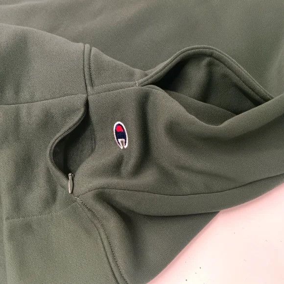Champion Champion Men's Super Fleece Hoodie w/ Face Mask - Green - Sm Size US S / EU 44-46 / 1 - 7 Thumbnail