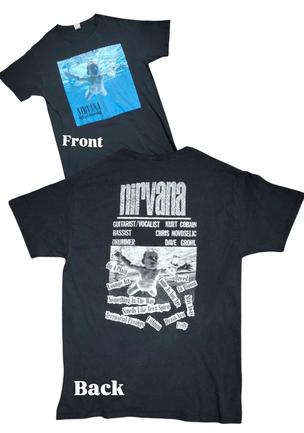Band Tees Vintage Nirvana Nevermind rare t shirt Size US M / EU 48-50 / 2 - 1 Thumbnail