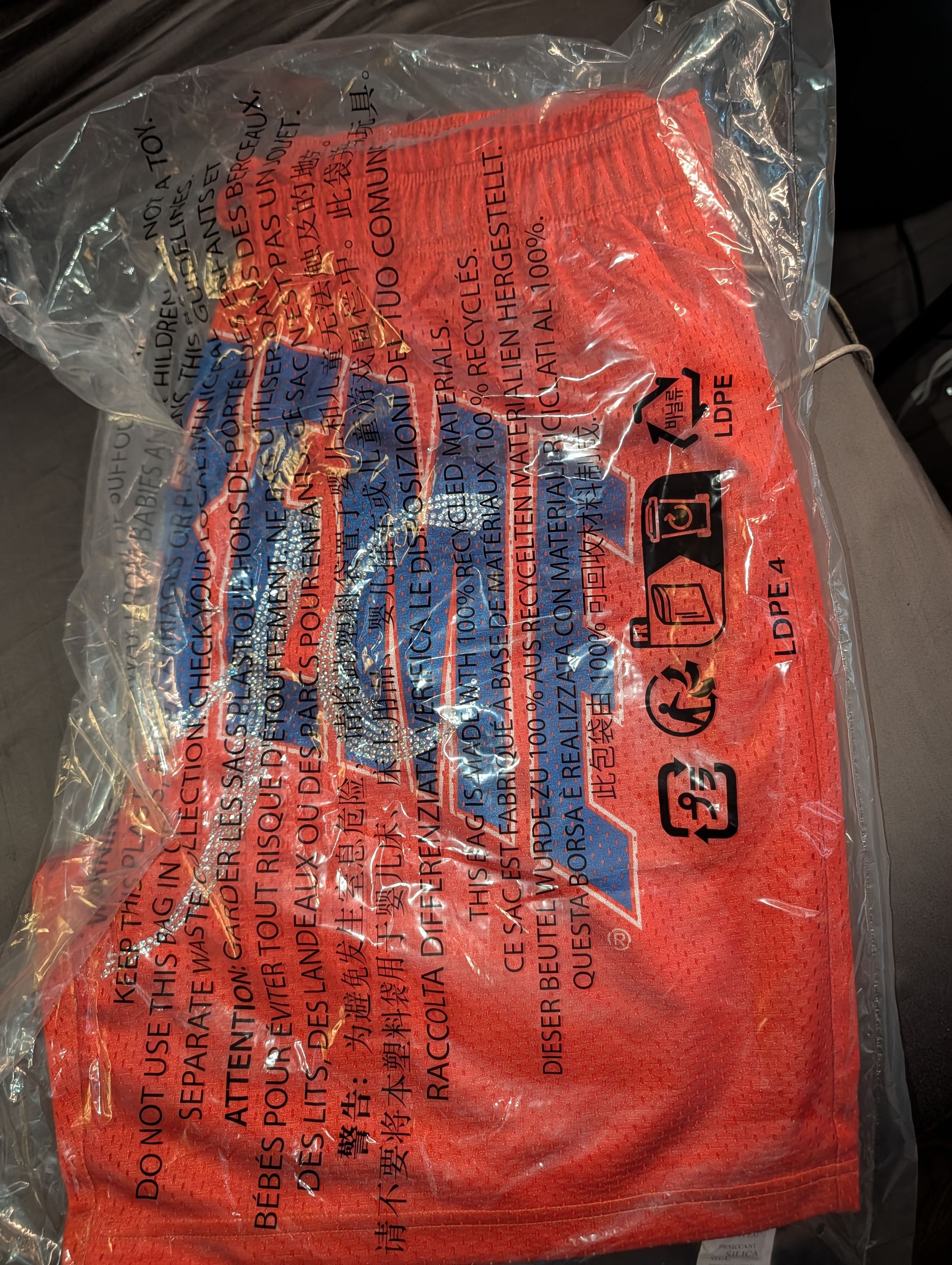 Supreme Supreme Rhinestone Mesh Short - Orange - Large Size US 34 / EU 50 - 1 Thumbnail