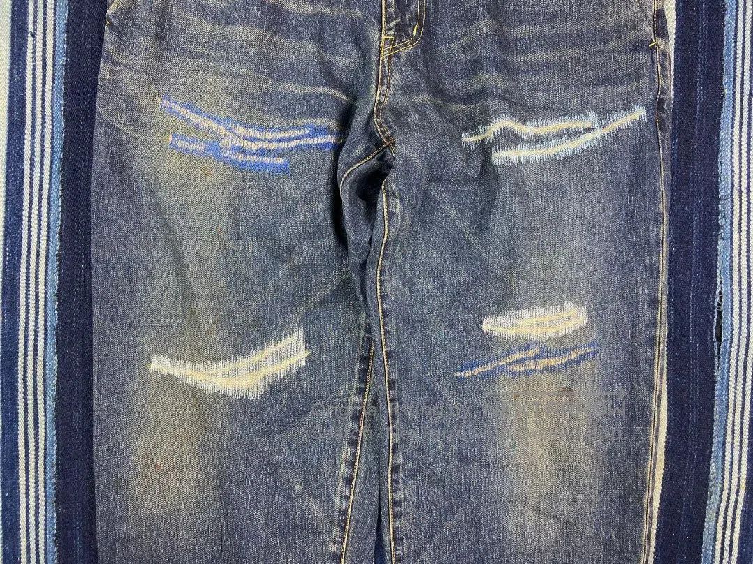 Beams Japan beams japan worn look denim pants. Size US 27 - 3 Thumbnail