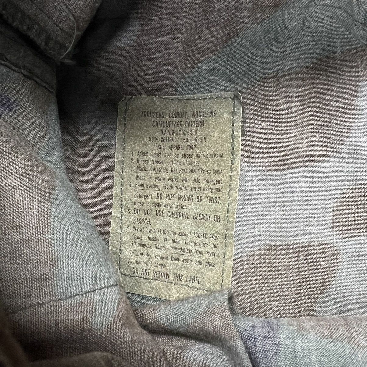 Vintage Military Pants Green Camo Cargo Woodland US Army Baggy Size US 28 / EU 44 - 10 Thumbnail