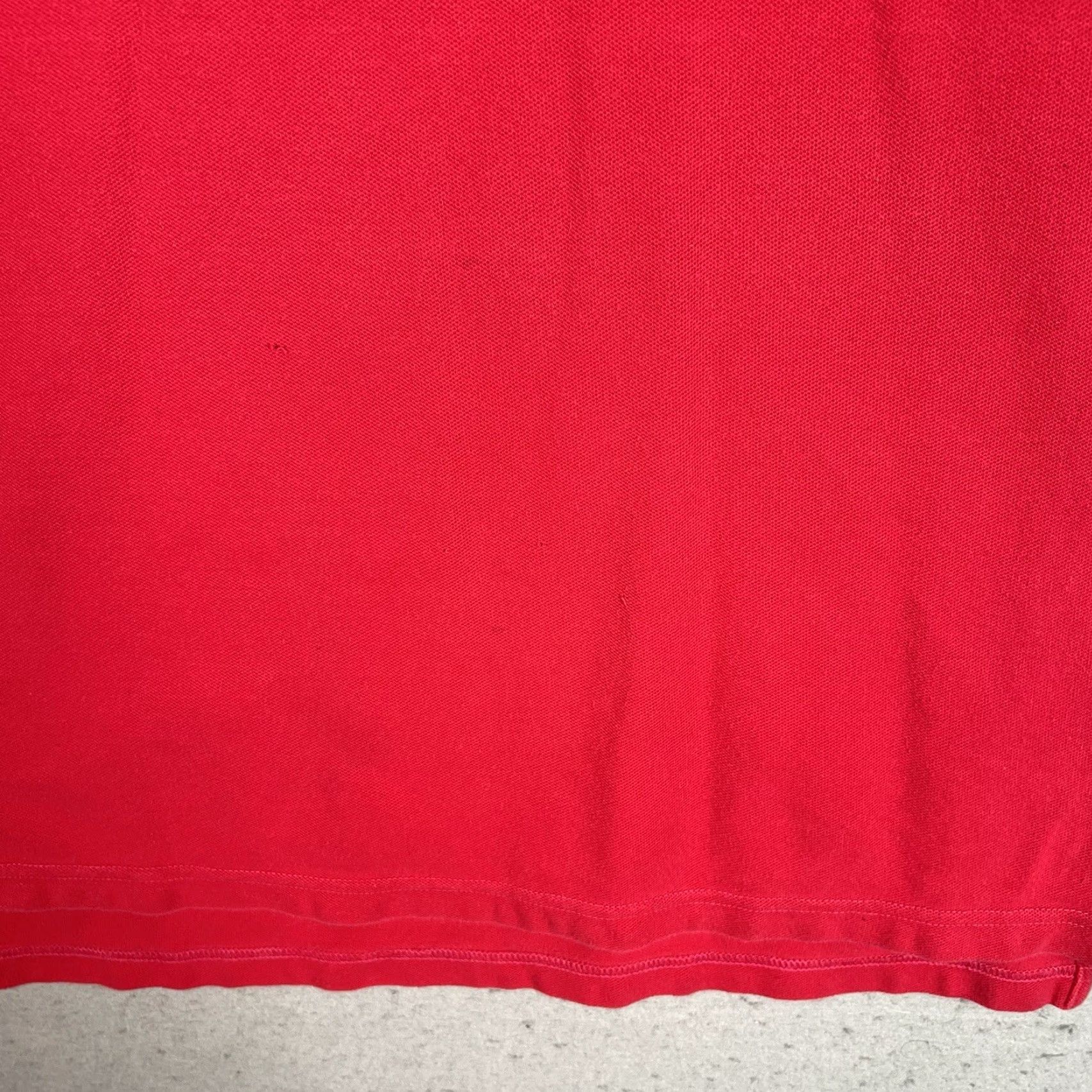 Reebok VINTAGE Reebok Classic Logo Polo Shirt Mens Adult Large Red Cotton Polo Size US L / EU 52-54 / 3 - 6 Thumbnail