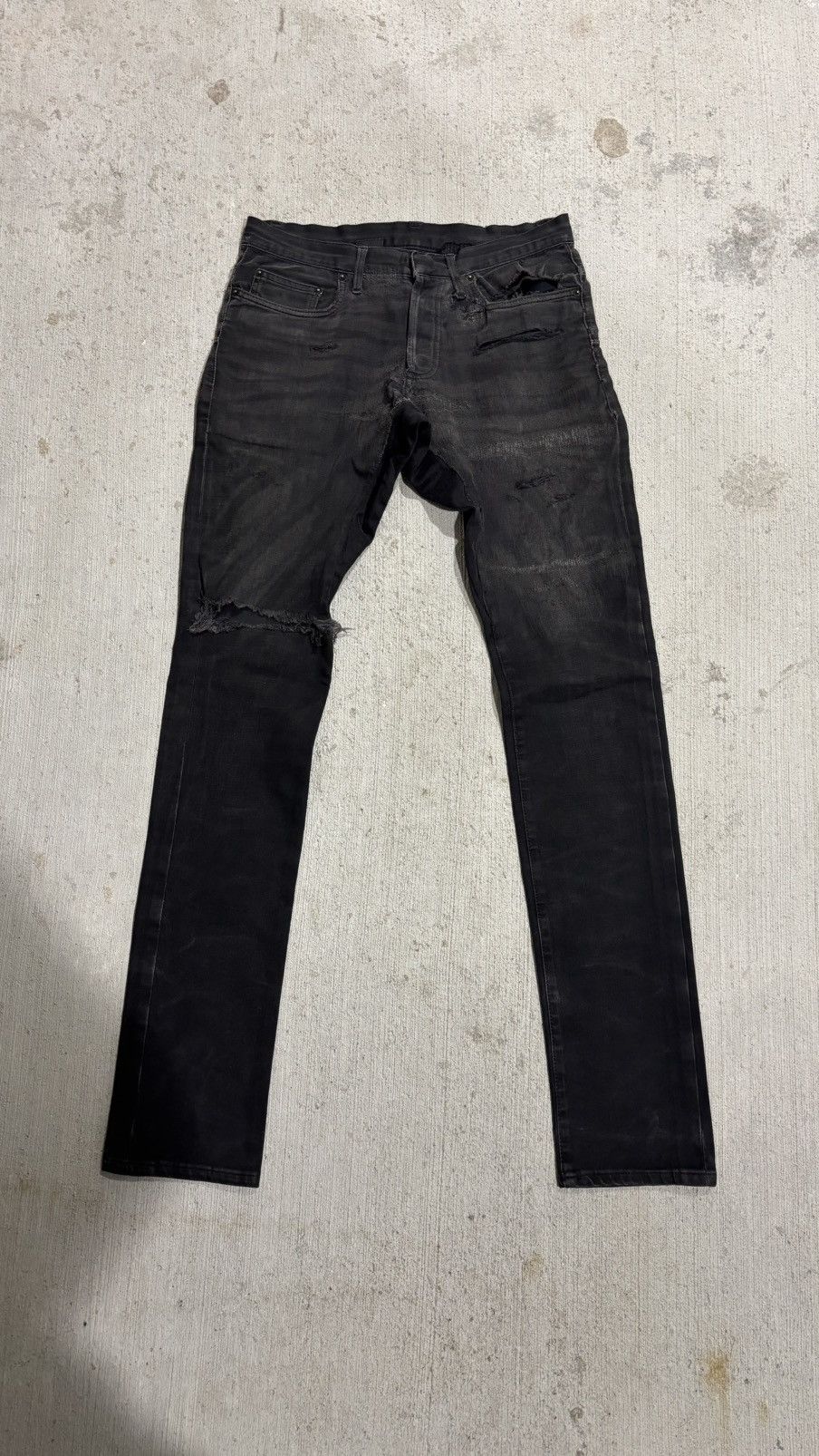 Dior Dior Homme Repaired Denim Size US 29 - 1 Thumbnail