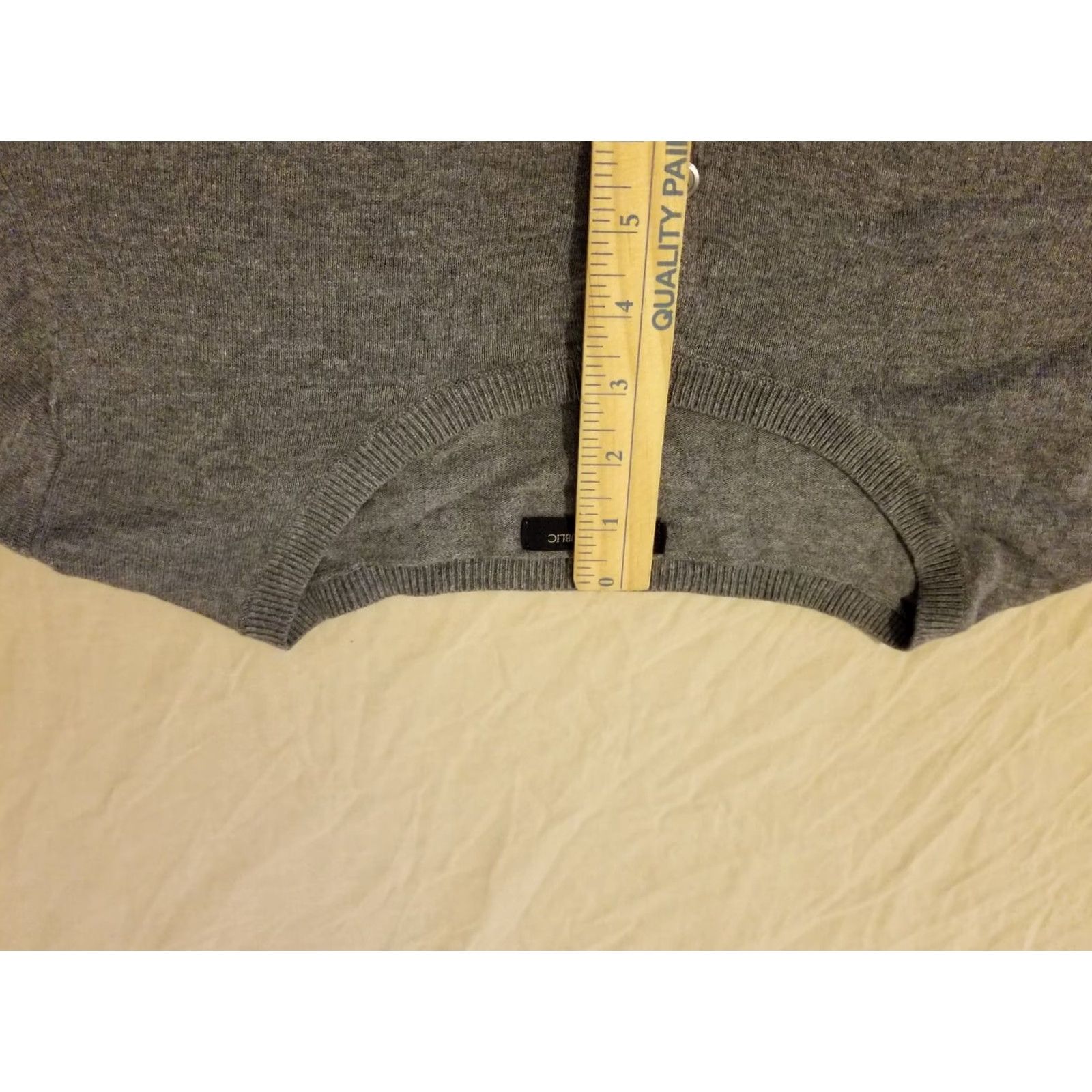 Banana Republic VINTAGE Womens Banana Republic Sweater Jacket Cardigan L Gray Gray Cotton Size L / US 10 / IT 46 - 5 Thumbnail