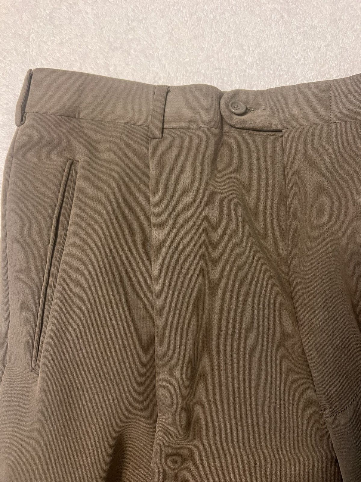 Coppley COPPLEY 2 PC MENS SUIT- VINTAGE -2001- GREENISH TAN Size 46L - 14 Thumbnail