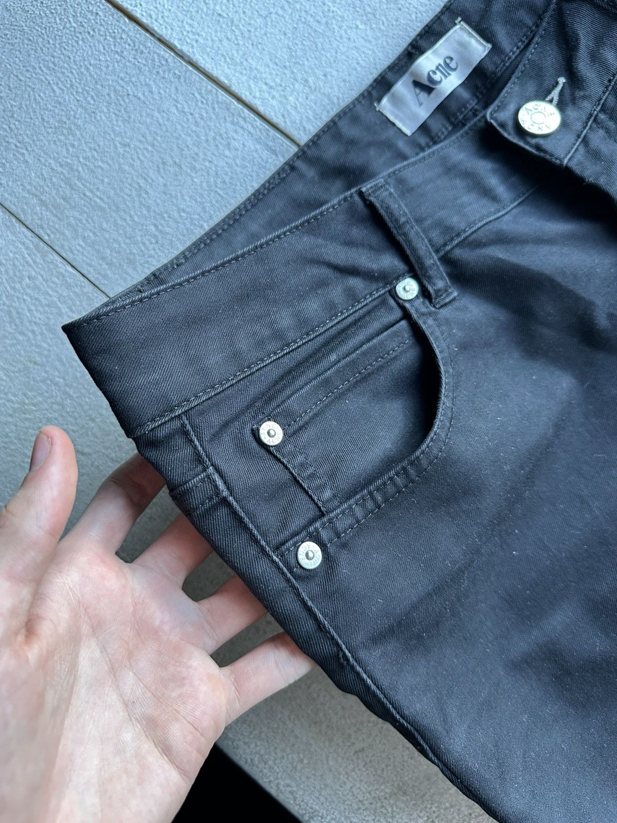 Acne Studios 🚨Vintage ACNE JEANS BLACK Pants luxury denim STUDIO Size 30" / US 8 / IT 44 - 4 Thumbnail