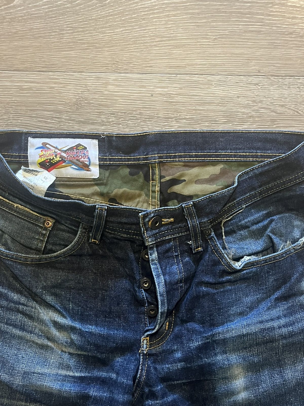 Naked & Famous Naked and famous “street fighter” selvedge denim Size US 33 - 5 Thumbnail