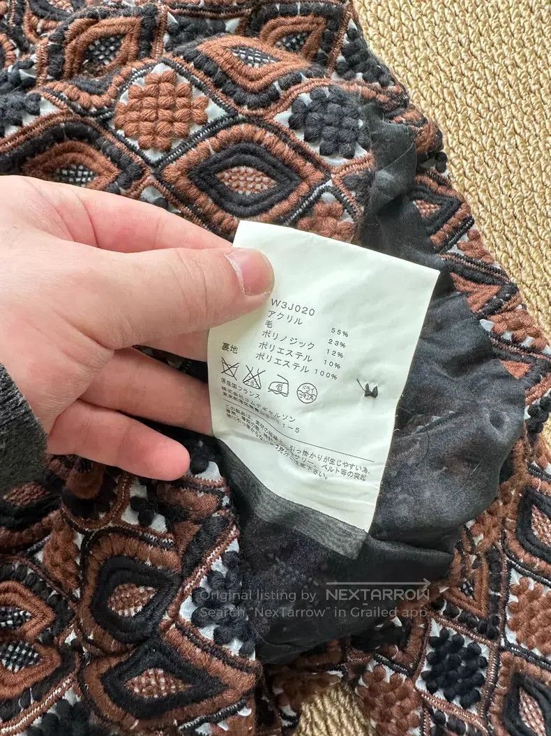 Comme des Garcons Comme Des Garcons Retro geometric jacquard short coat Size S / US 4 / IT 40 - 5 Thumbnail
