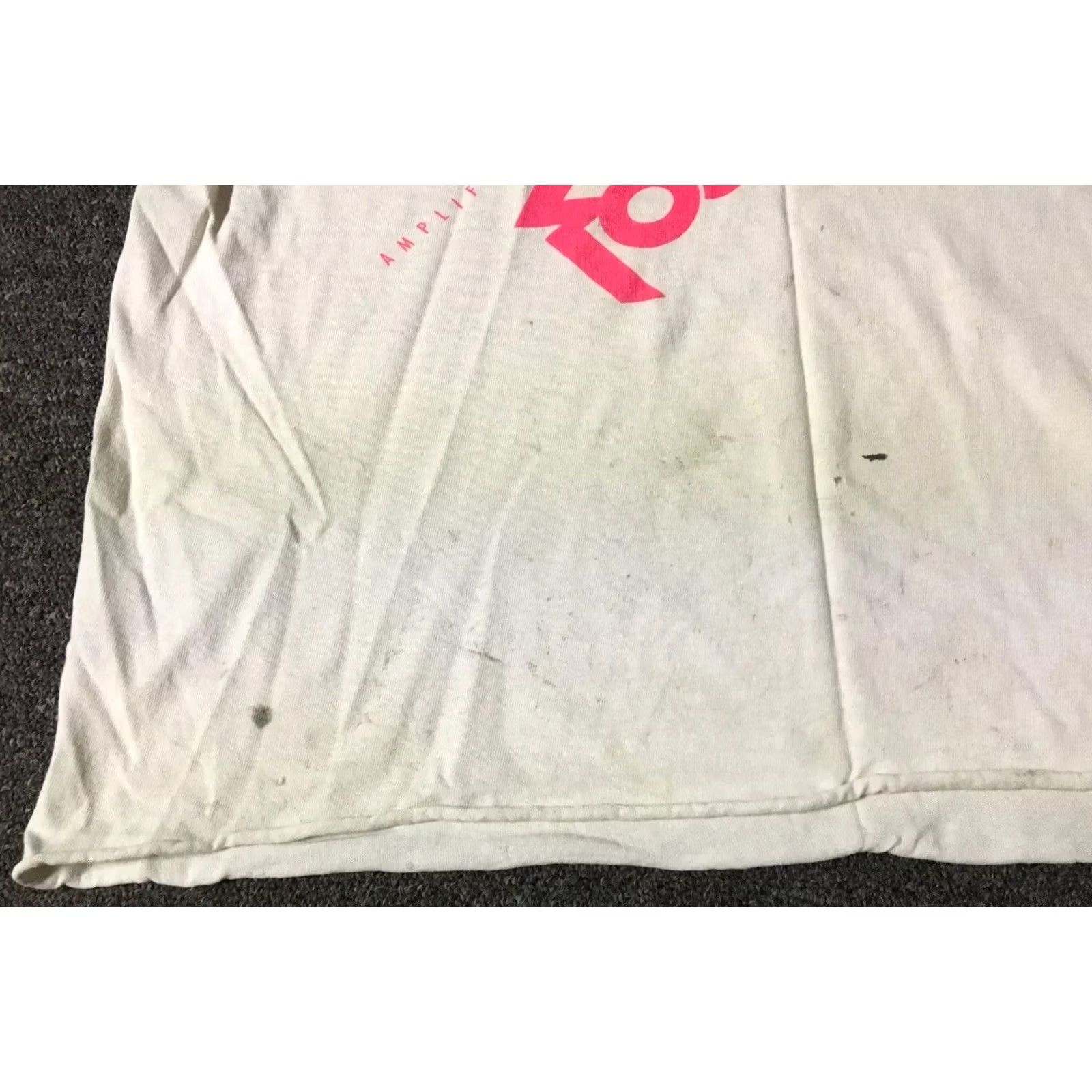 Fruit Of The Loom VINTAGE 80s Rockford Fosgate Car Audio Cropped Shirt Womens Large White USA Grunge Retro 90s Size L / US 10 / IT 46 - 6 Thumbnail