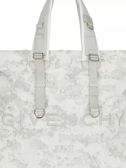 Givenchy o1mle0325 Size: OS / Large G-Shopper Tote Bag White & Grey Size ONE SIZE - 5 Thumbnail