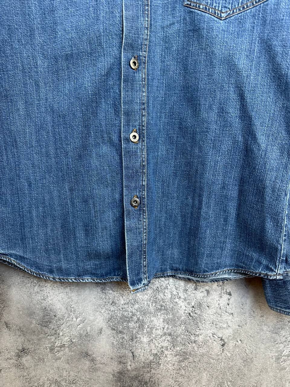 Dolce & Gabbana D&G Dolce & Gabbana Denim Shirt Vintage Logo Pocket Slim Fit Size US L / EU 52-54 / 3 - 7 Thumbnail