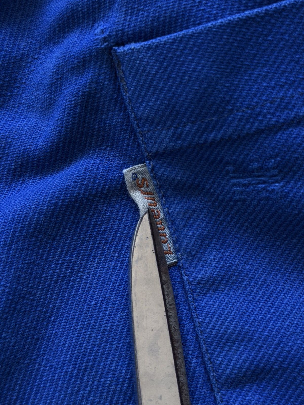 Le Laboureur Vintage 80S French „Lutteurs” Faded Work Pants Size US 30 / EU 46 - 11 Thumbnail