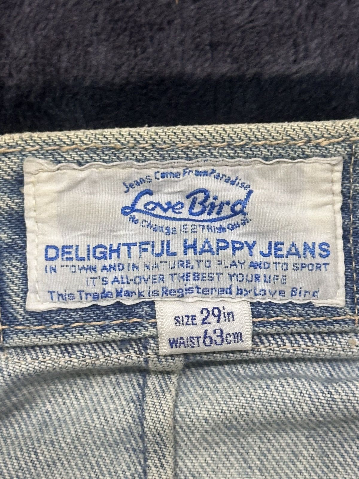 Japanese Brand Vintage Love Bird Straight Japan Jeans With Faded Bluewash Size US 26 / EU 42 - 12 Thumbnail