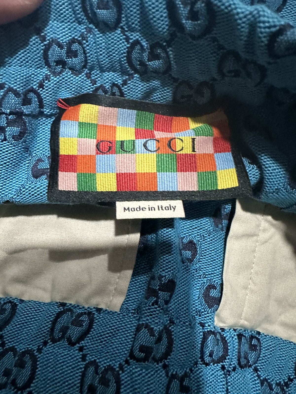 Gucci GUCCI MULTICOLORED CANVAS SHORTS Size US 34 / EU 50 - 3 Thumbnail
