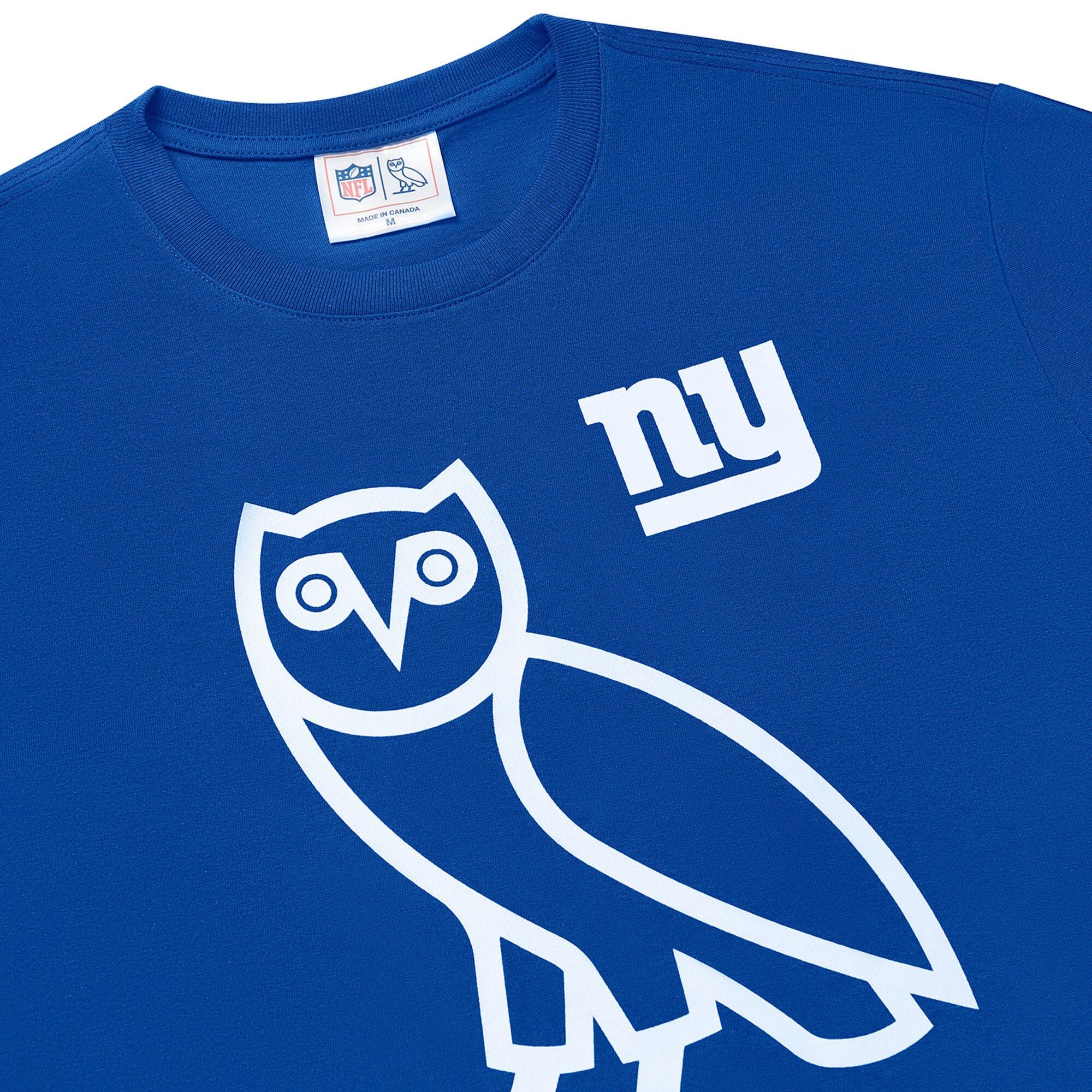 NFL × October's Very Own OVO x NFL New York Giants OG Owl T-Shirt new with tags Size US M / EU 48-50 / 2 - 8 Thumbnail