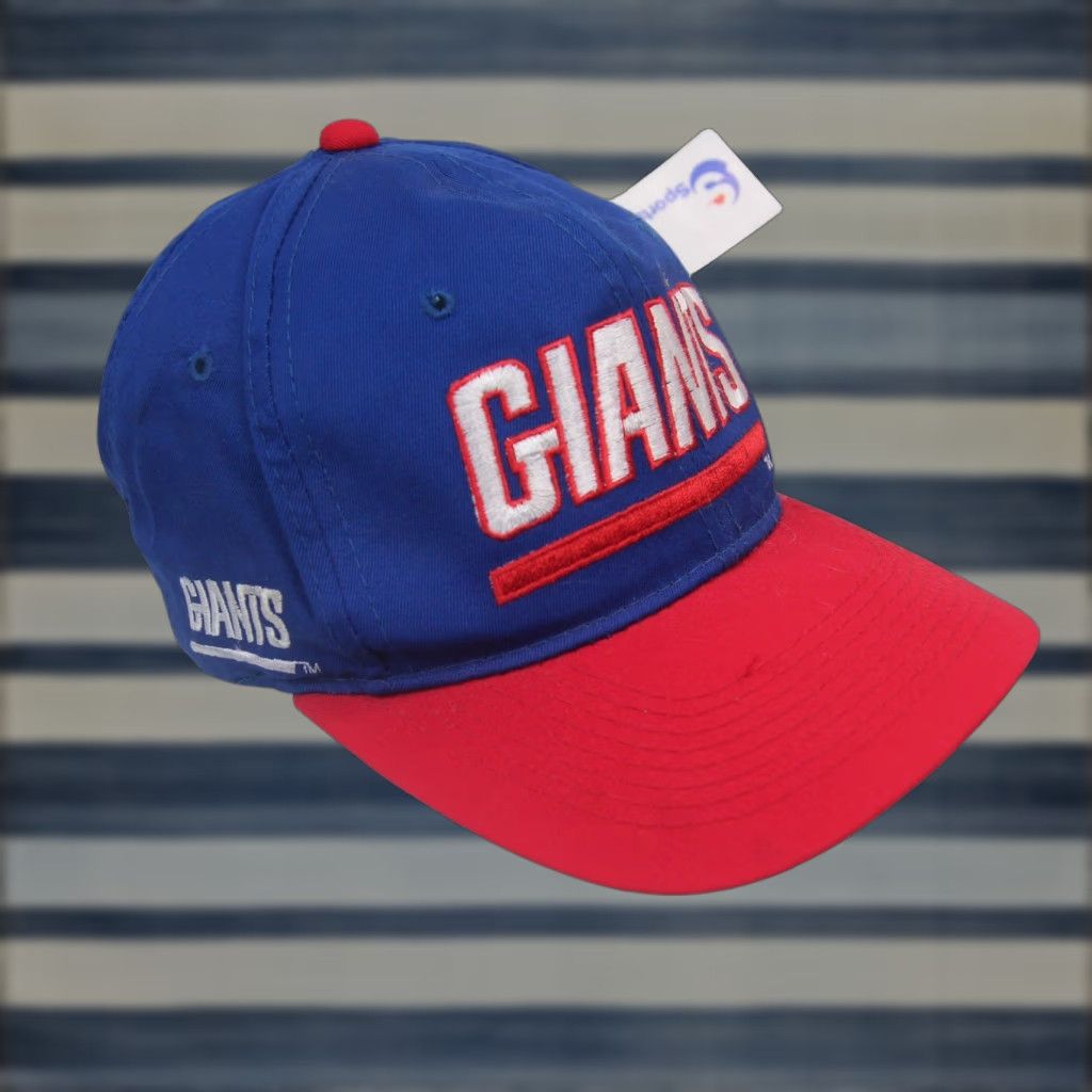 Sports Specialties VINTAGE Sport Specialties New York Giants Spellout Snapback Blue Red OS Adjustable Men Size ONE SIZE - 1 Thumbnail
