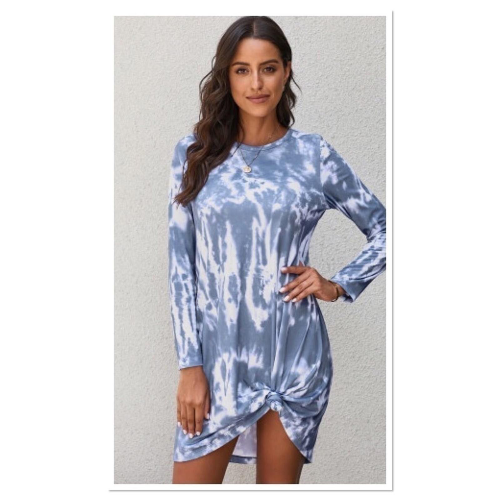 Designer Tie Dye Mini Dress NWT Size S / US 4 / IT 40 - 3 Thumbnail