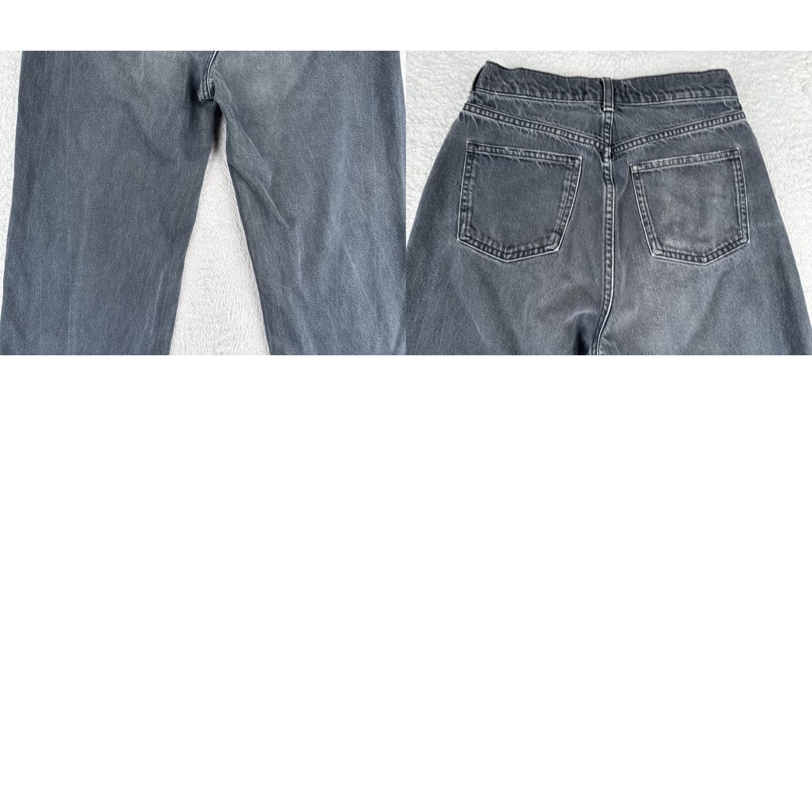 Zara Zara Jeans Womens 6 Black Wide Leg Cotton Blend High Rise Raw Hem 25x23 Denim 5-Pocket Design Distressed Stretch Pocket Mockup: Nimble Size 28" / US 6 / IT 42 - 10 Thumbnail