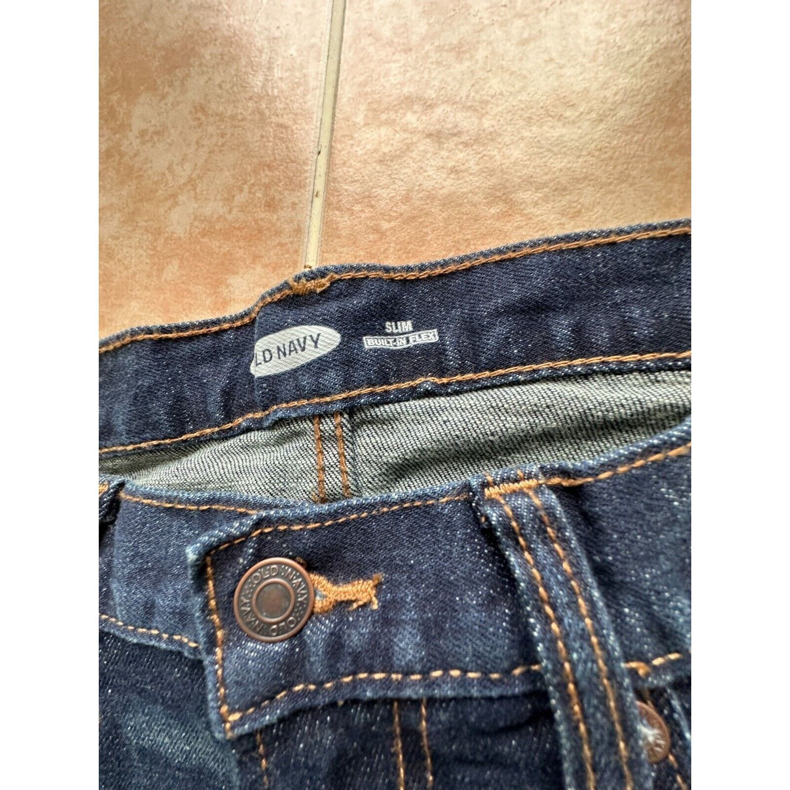 Old Navy Old Navy Slim Built-in flex Navy Jeans Men size 30 X 30 Size US 30 / EU 46 - 4 Thumbnail