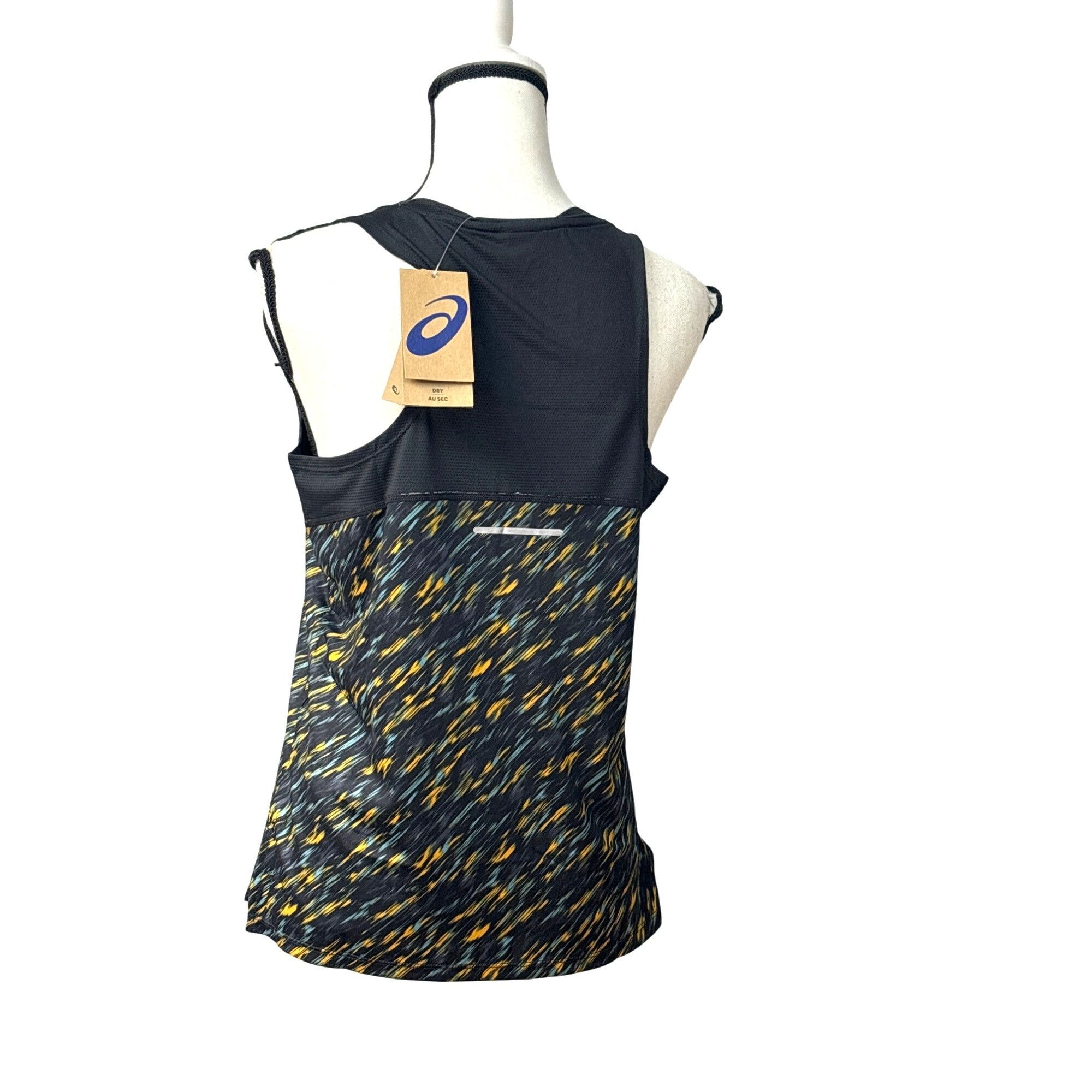 Asics ASICS Women's PR Lyte Running Tank Night Shade/ Sage Print, Size S / US 4 / IT 40 - 3 Thumbnail